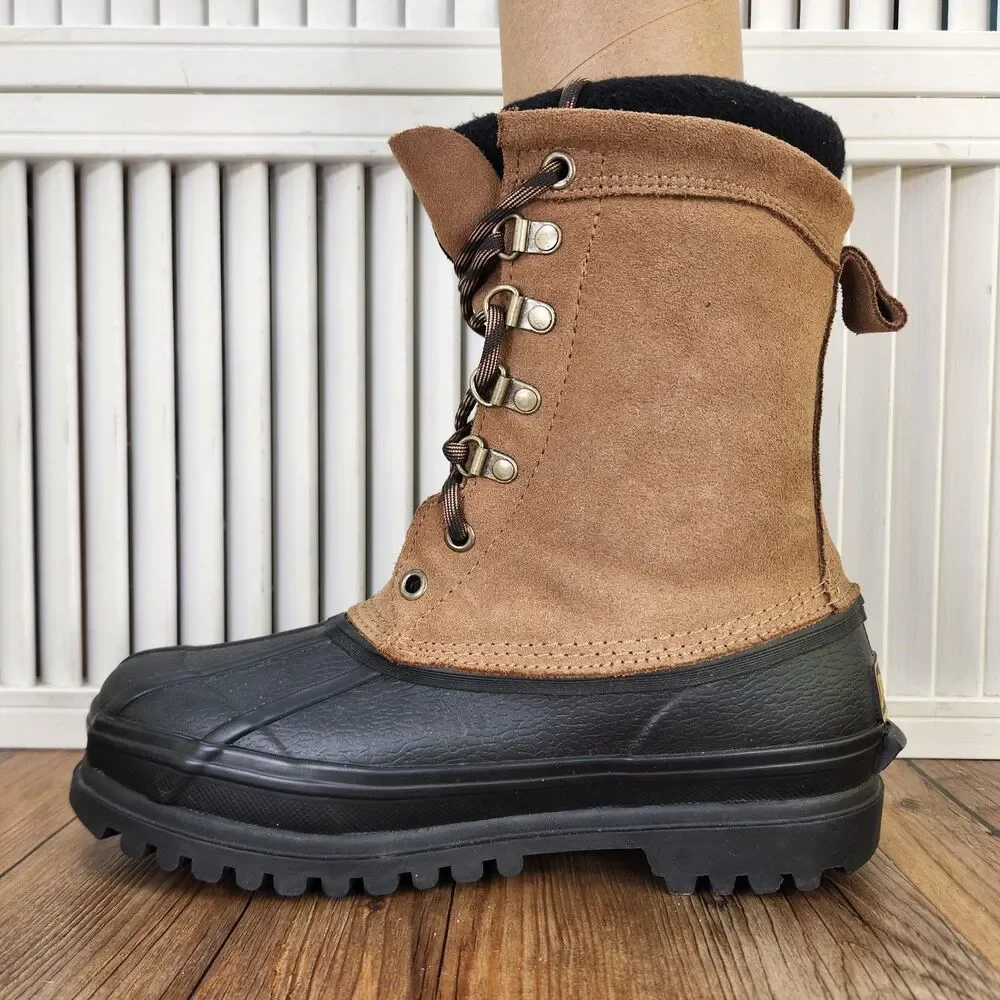 Browning Thinsulate Winter Boots Mens Sz 7 Brown Suede Outdoors Hunting Snow